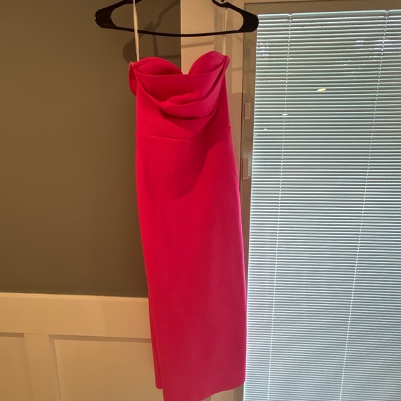 Luxe Hot pink strapless dress - Picture 1 of 4